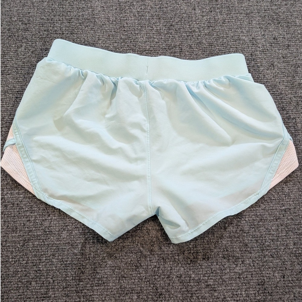 Under Armour Fly-By Running Shorts Kids Youth Medium Light Blue - Picture 2 of 6